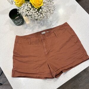 a new day Women's Rust Chino Shorts
